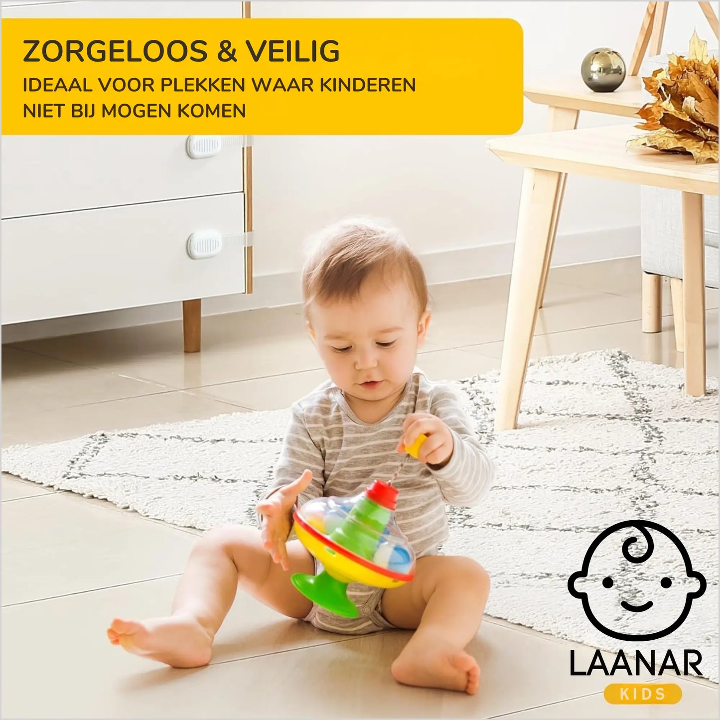 Kinderslot Kastjes Kastbeveiliging voor Kinderen 10 Stuks - Kastjes Beveiliging Baby - Zelfklevend - Wit
