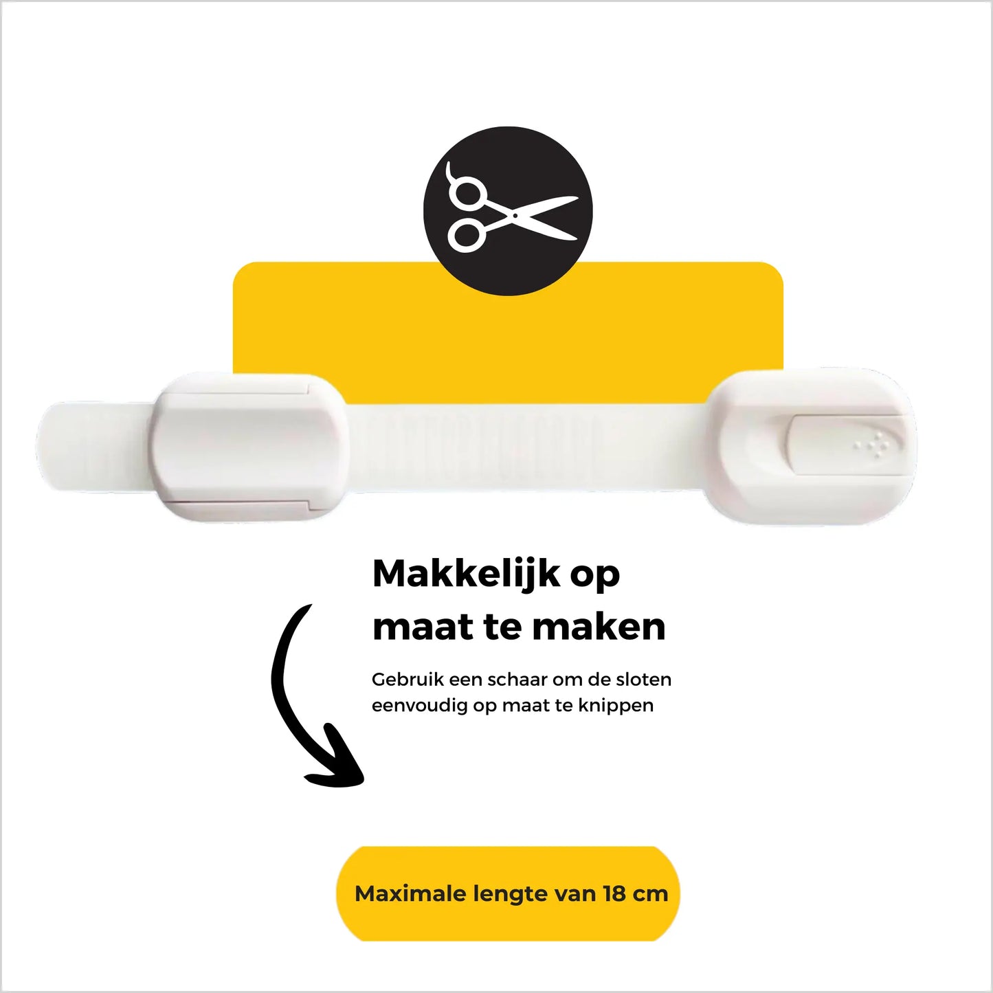 Kinderslot Kastjes Kastbeveiliging voor Kinderen 10 Stuks - Kastjes Beveiliging Baby - Zelfklevend - Wit