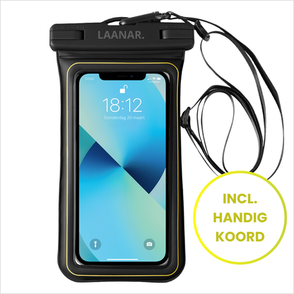 Waterdicht Telefoonhoesje Drijvend - Dry Bag Onderwater Hoesje Telefoon tot 6.8 inch - Waterbestendig - Zwart