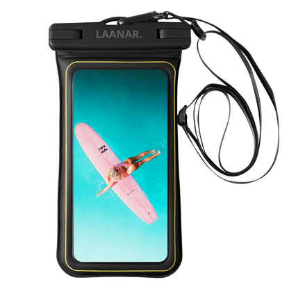 Waterdicht Telefoonhoesje Drijvend - Dry Bag Onderwater Hoesje Telefoon tot 6.8 inch - Waterbestendig - Zwart